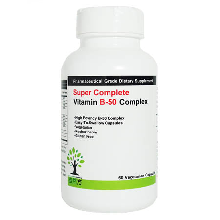 Dr. Nutraceuticals Super Complete Vitamin B-50 Complex (60 vegetarian capsules) 維他命B雜 (60粒)