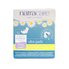 Natracare Ultra Pads (Long 10pcs) |Natracare 有機棉超薄護翼衛生巾(夜用量多 10片)