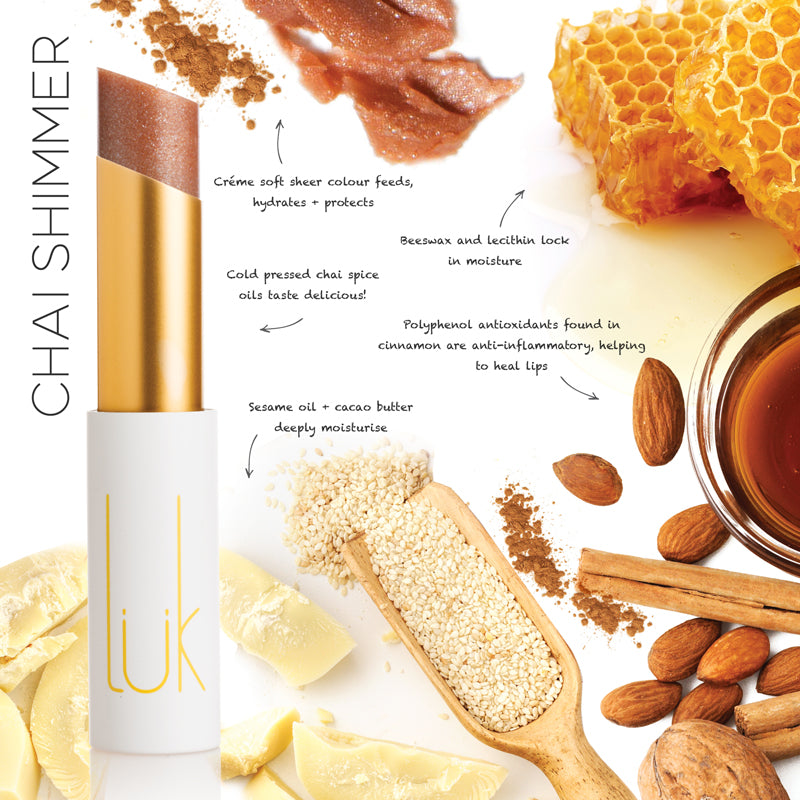 LÜK Lip Nourish - CHAI SHIMMER 暖金祼色(3g)