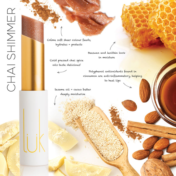 LÜK Lip Nourish - CHAI SHIMMER 暖金祼色(3g)