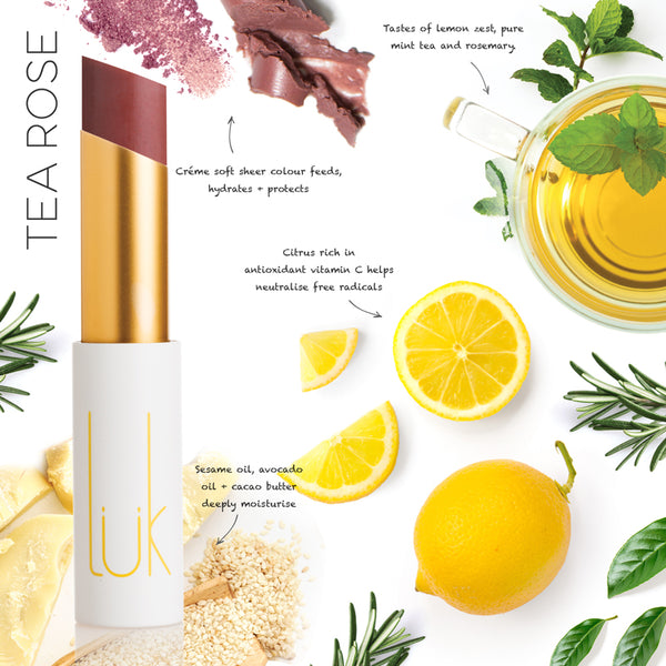 LÜK Lip Nourish - TEA ROSE 茶玫瑰色(3g)
