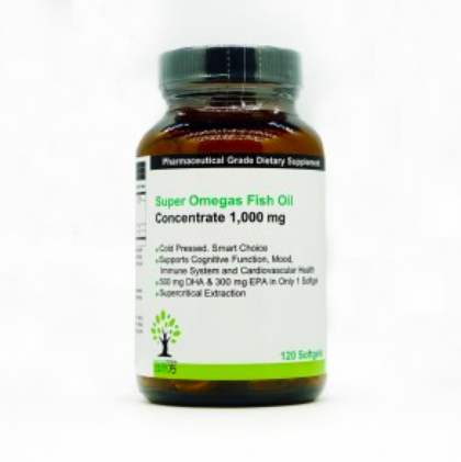 Dr. Nutraceuticals Super Omegas Fish Oil Concentrate 1000mg 超級濃縮深海魚油 (120 粒)