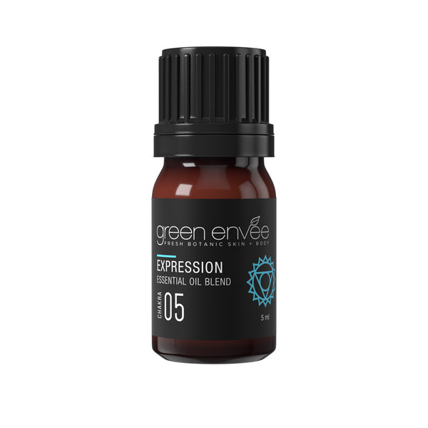 Green Envee 5TH CHAKRA (THROAT) – EXPRESSION ESSENTIAL OIL BLEND 喉輪脈輪精油 (5ml)