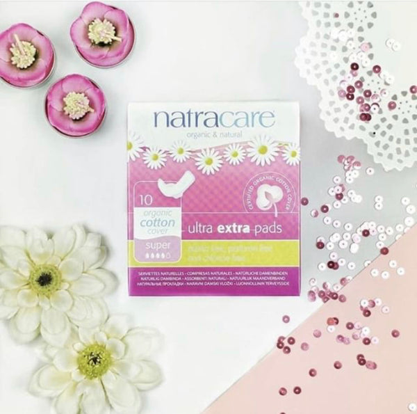 Natracare Ultra Extra Pads (Super) 有機棉倍安纖巧護翼衛生巾(日用量多/夜用10片)