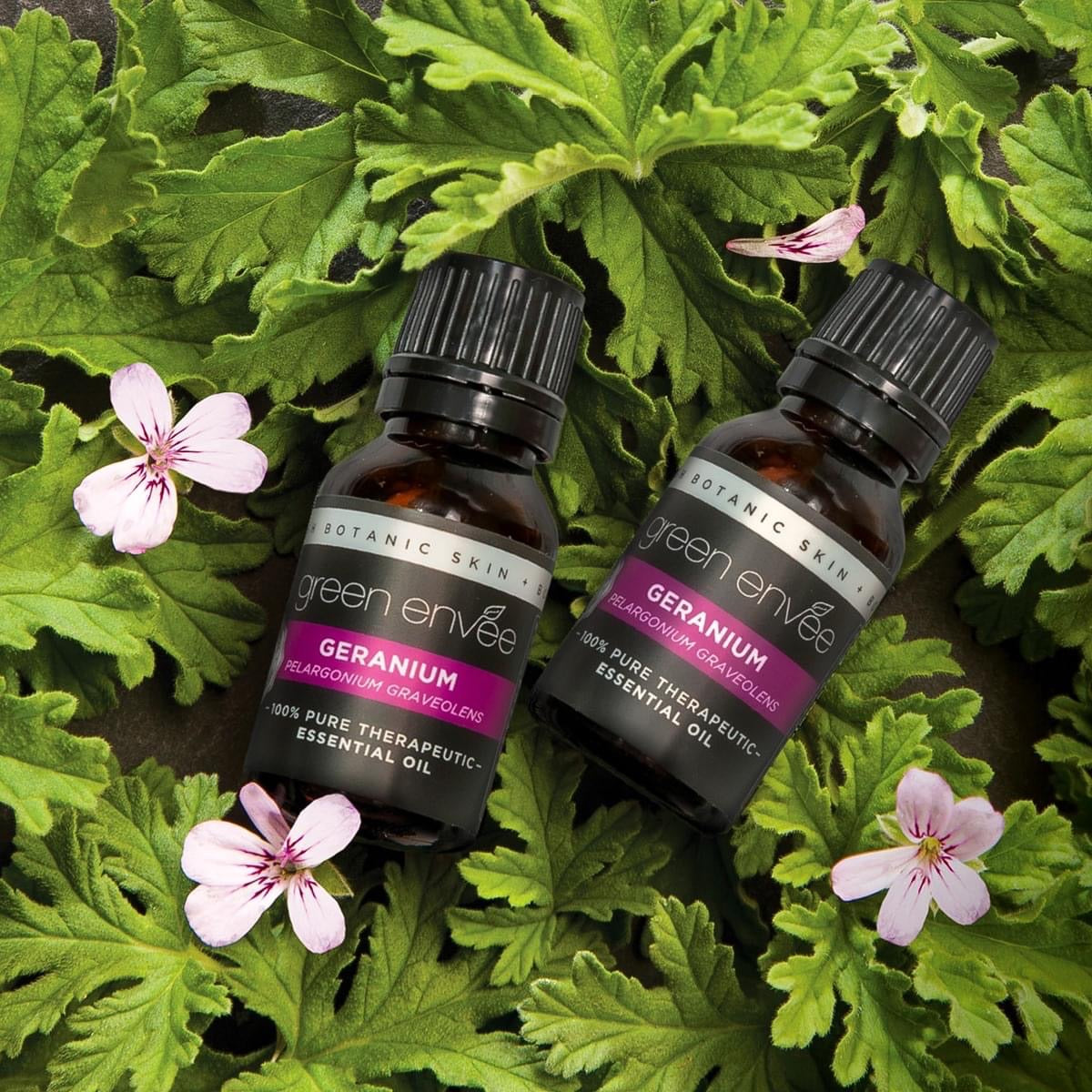 Green Envee GERANIUM pure essential oil 15ML 有機天竺葵精油